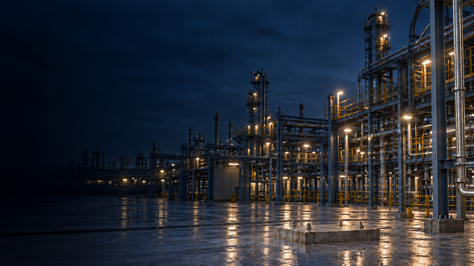Solar and industrial operating plant infrastructure